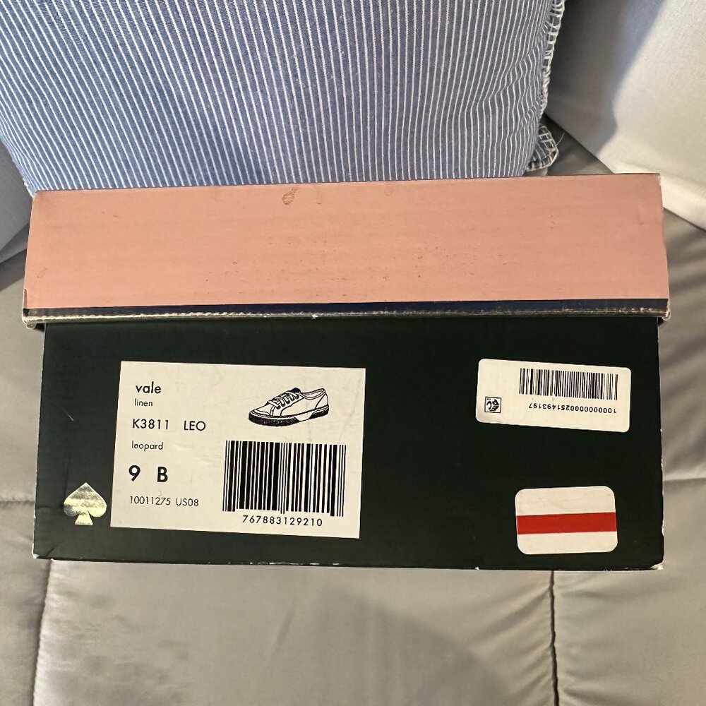 EUC - Women's Kate Spade Leopard Print Sneakers - Size 9B - Picture 4 of 4